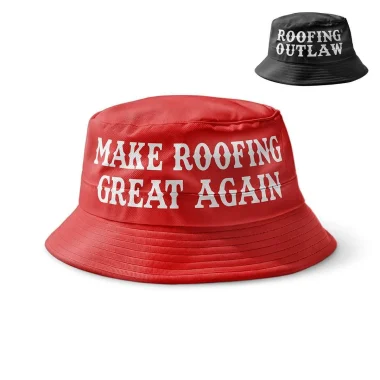 The Roofing Outlaw X Make Roofing Great Again (Reversible) Bucket Hat