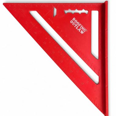 7" Plastic Speed Square – Rafter Square & Angle Guide